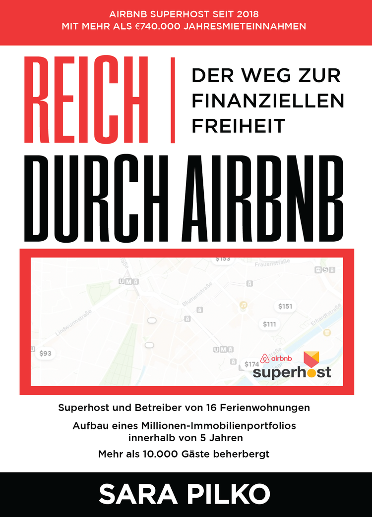 Buchcover Reich durch Airbnb – Der Weg zur finanziellen Freiheit